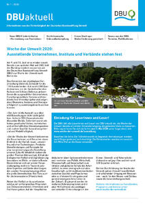 DBU aktuell Nr. 01, 2020