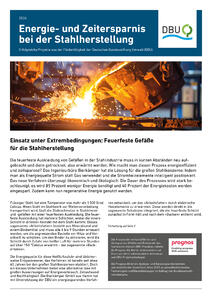 Energie- und Zeitersparnis bei der Stahlherstellung