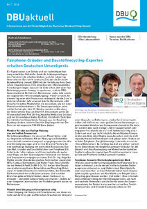 DBU aktuell Nr. 7, 2016