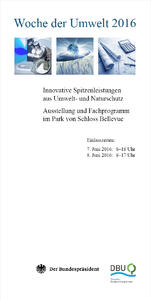 [Flyer] Woche der Umwelt 2016