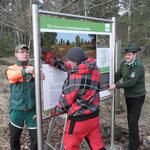 Infotafel für DBU-Naturerbefläche Oranienbaumer Heide © Bundesforst