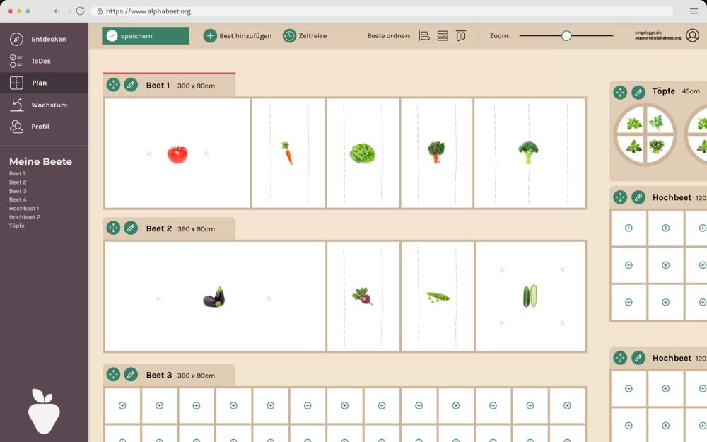 App-basierte Beetplanung und -pflege &copy; farmee GmbH