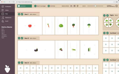 App-basierte Beetplanung und -pflege &copy; farmee GmbH