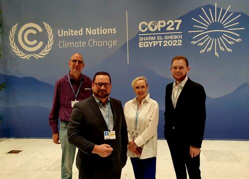 Die DBU-Delegation auf der COP 27 in Sharm el-Sheikh  © DBU