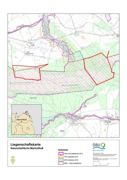 Karte Marienfließ © DBU Naturerbe