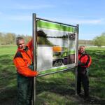 Infotafeln für DBU-Naturerbefläche Roßlauer Elbauen © Bundesforst