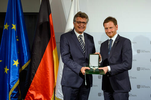 Auszeichnung Brickwedde sächsischer Verdienstorden © DBU/Pawel Sosnowski