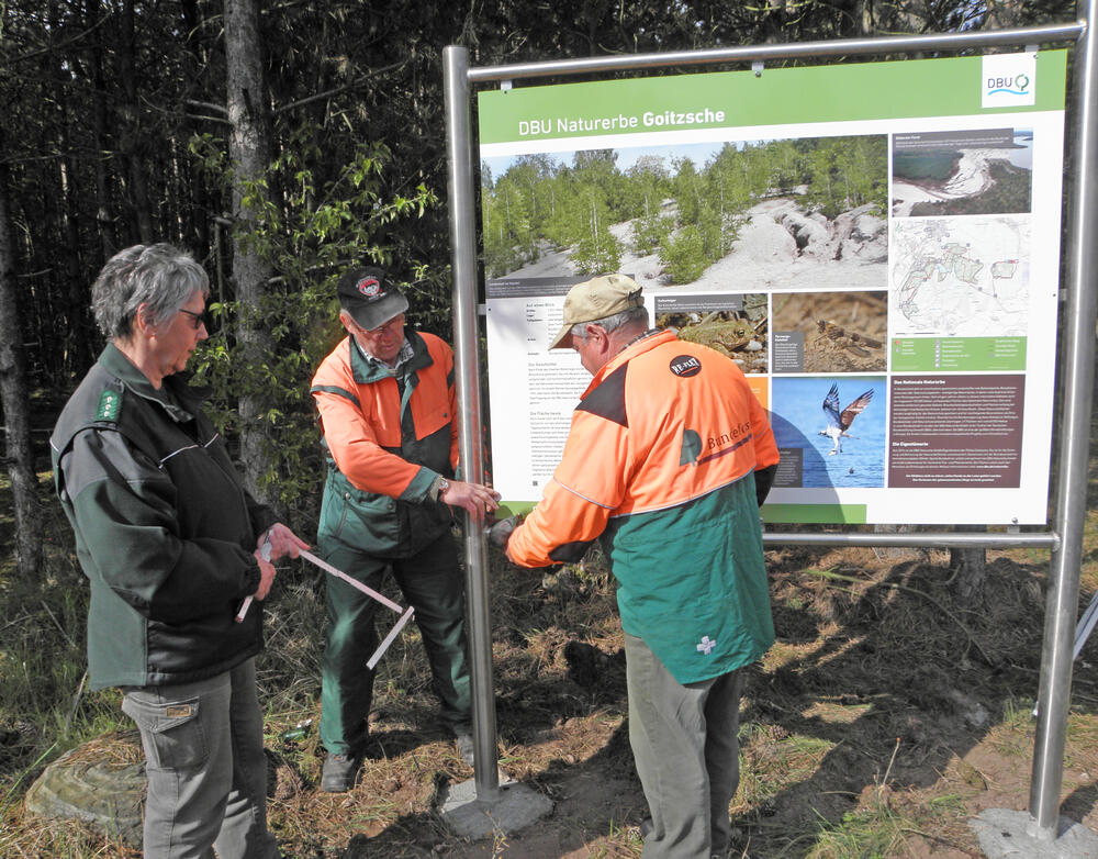 Infotafeln Goitzsche © Bundesforst/Balke