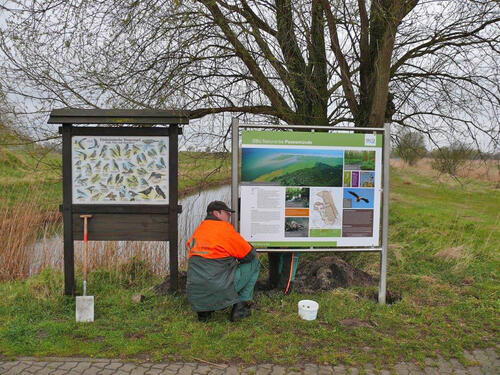 Infotafeln Peenemünde © Bundesfost/Wobser
