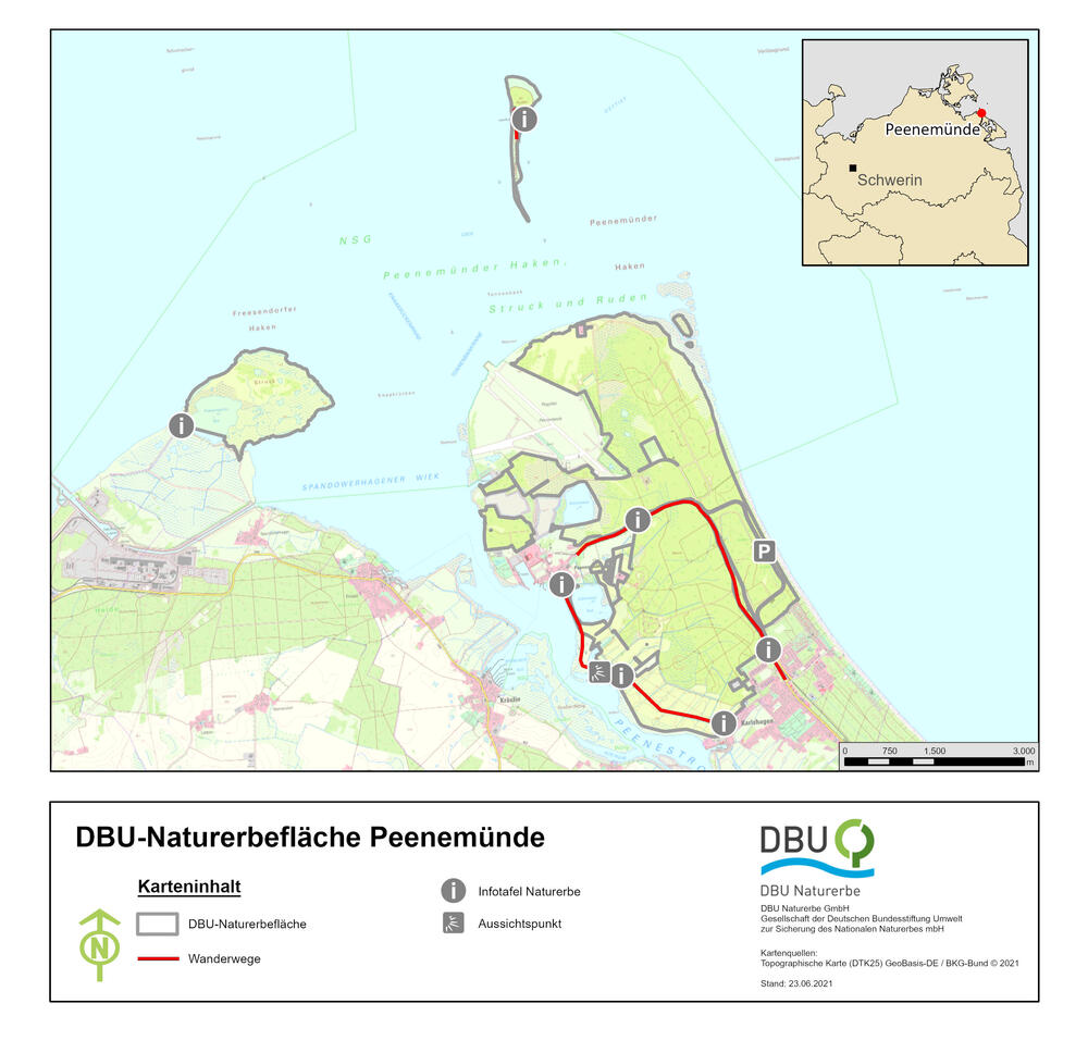Pressekarte Peenemünde © DBU Naturerbe