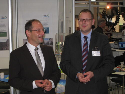 Ministerbesuch am DBU-Stand 