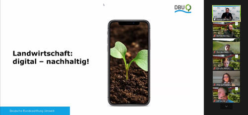Screenshot #Online Salon Landwirtschaft © Deutsche Bundesstiftung Umwelt