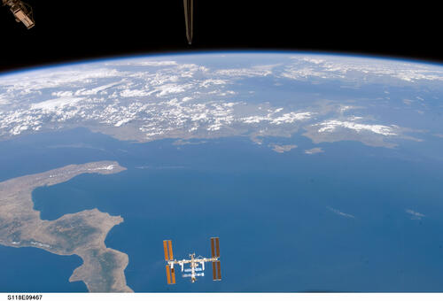 International Space Station (ISS) view from STS-118 &copy; NASA