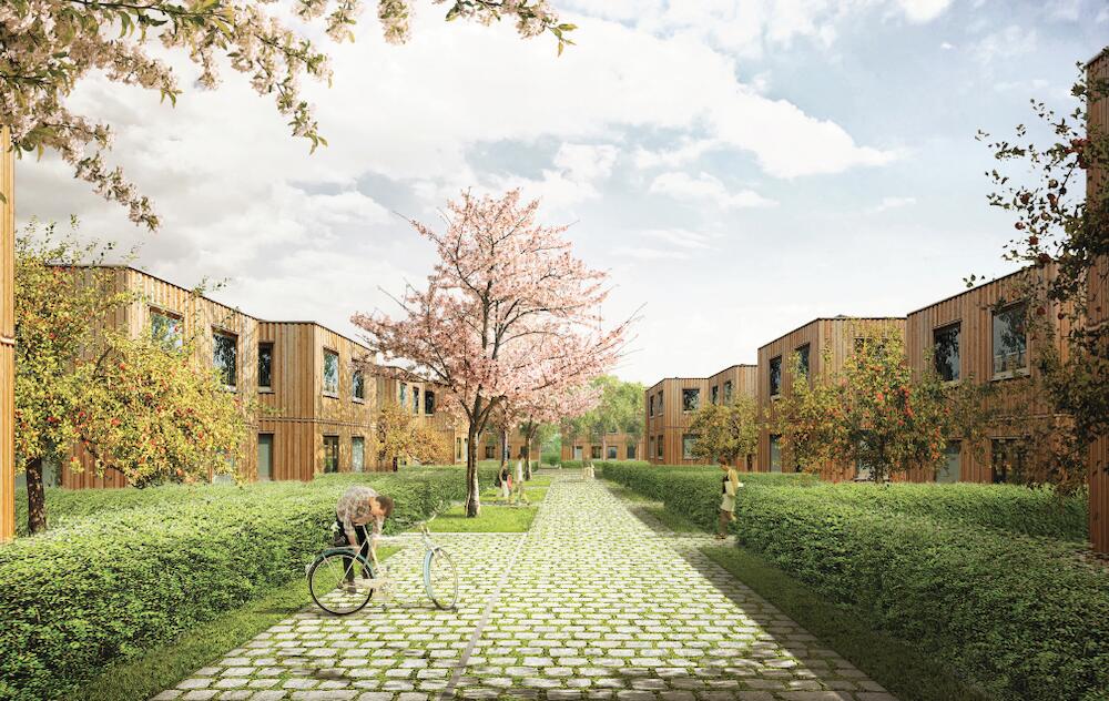 Projekt Quartiersentwicklung  - Visualisierung AZ 35120 © Pelčák a partner architekti, s.r.o.