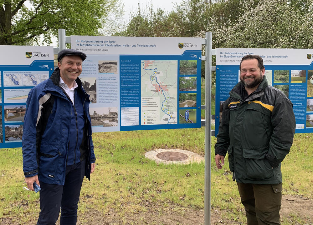 DBU Naturerbe Daubaner Wald: Spree-Redynamisierung © Robert Schimke/ Sächsisches Umweltministerium 