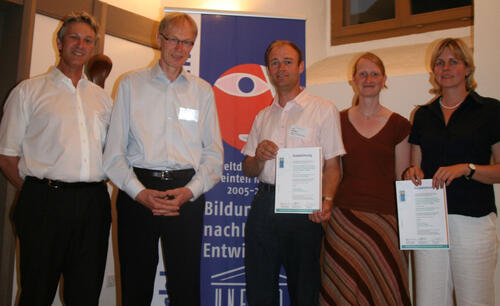 Auszeichnung DBU-Ausstellung Wasserwissen 