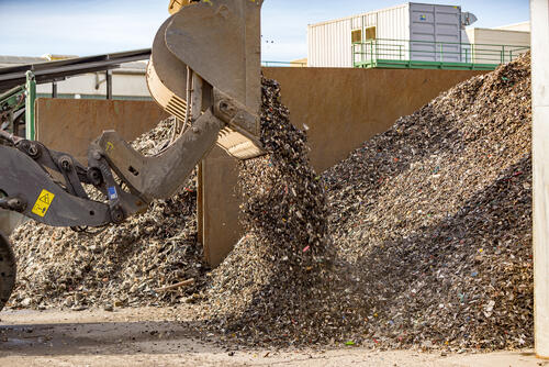 Geschredderter Kunststoff © Deutsche Bundesstiftung Umwelt