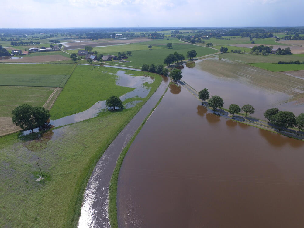 Hochwasser bei Hamminkeln © Planungsbüro Koenzen