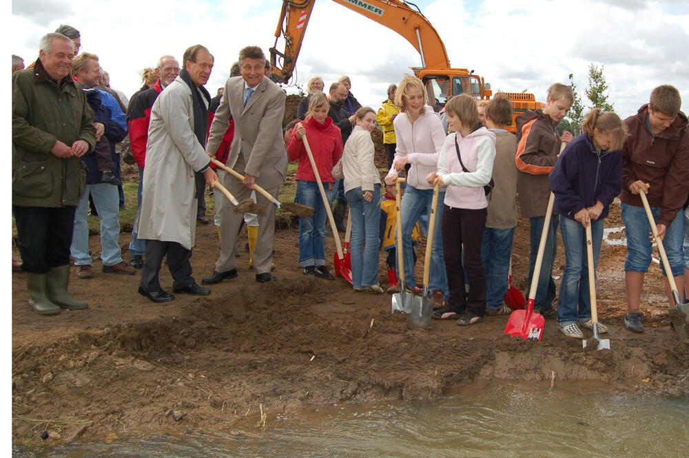 Erster Spatenstich Schunter 