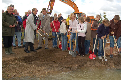 Erster Spatenstich Schunter 