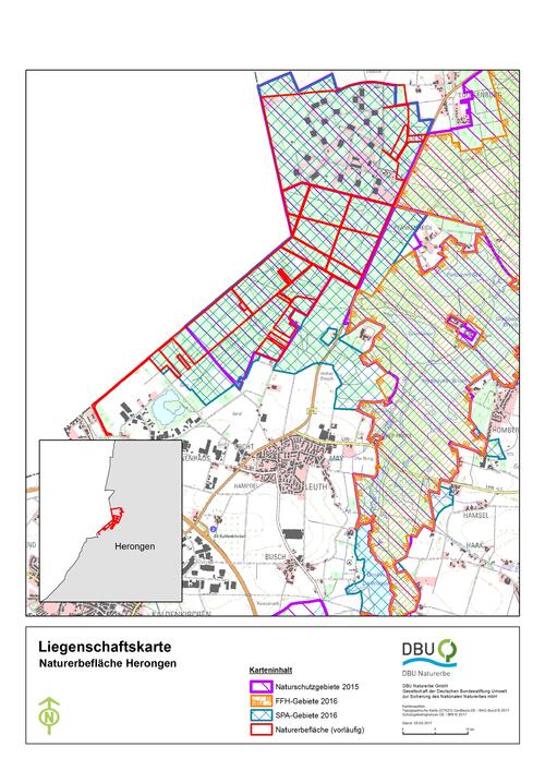 Umrisskarte Herongen © Deutsche Bundesstiftung Umwelt