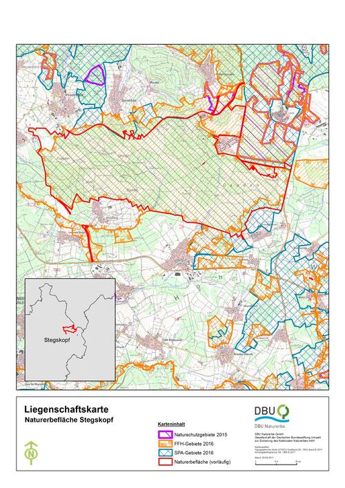 Umrisskarte Stegskopf © Deutsche Bundesstiftung Umwelt