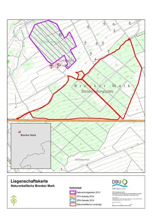 Umrisskarte Brenker Mark © Deutsche Bundesstiftung Umwelt