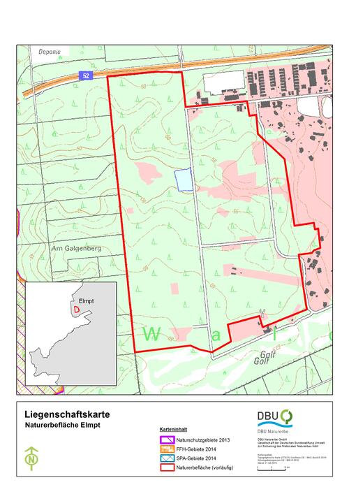 Umrisskarte Elmpt © Deutsche Bundesstiftung Umwelt