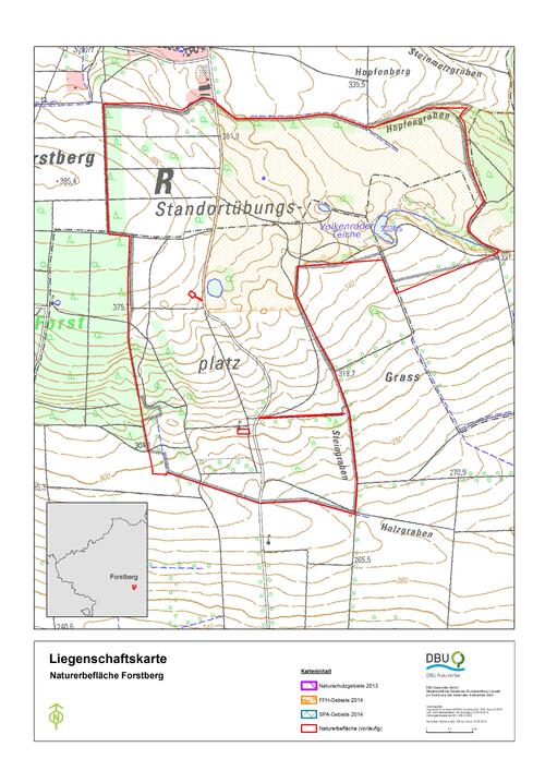 Umrisskarte Forstberg © Deutsche Bundesstiftung Umwelt