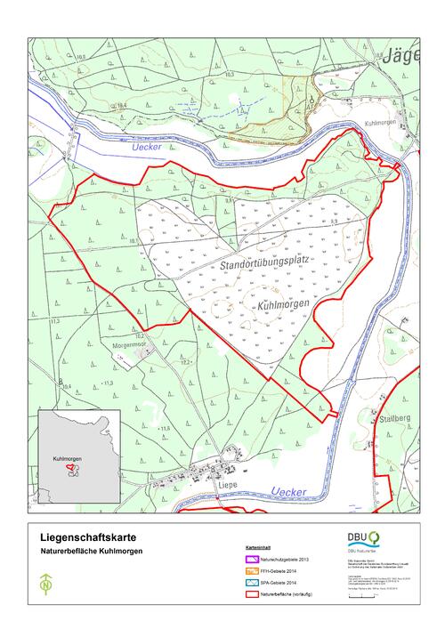 Umrisskarte Kuhlmorgen © Deutsche Bundesstiftung Umwelt