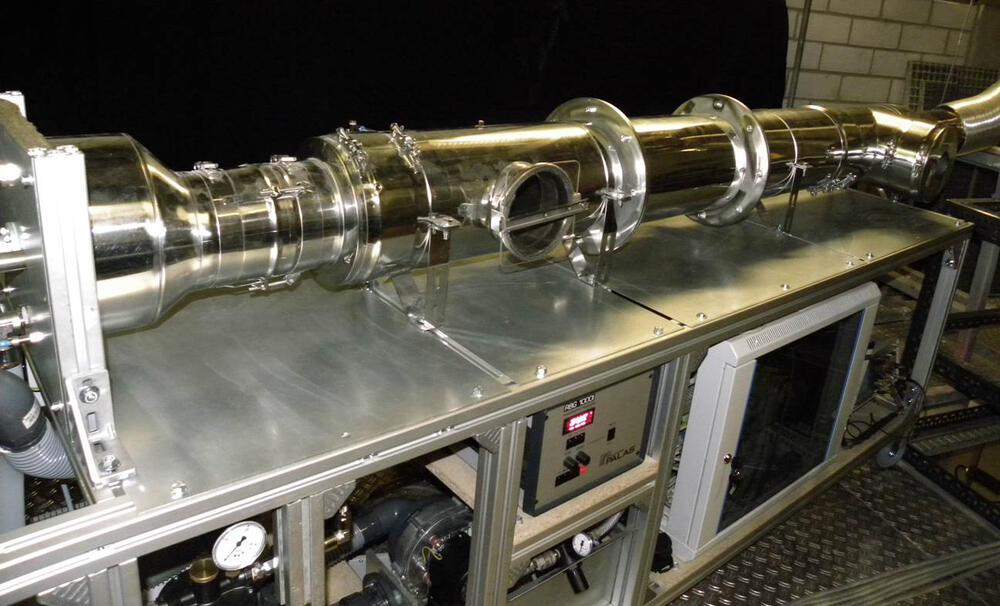 Laboraufbau einer Kleinfeuerungsanlage 