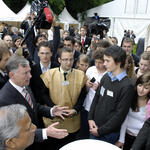 Week of the Environment in the park of Schloss Bellevue: round tour of the Federal President Horst Köhler 
