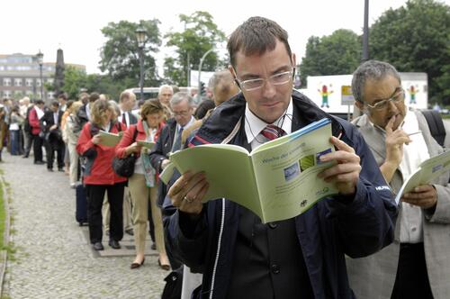 Begehrter denn je: Die Woche der Umwelt 2007 lockte bereits am ersten Tag rund 6.500 Besucher an. 