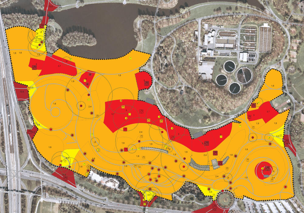 Gelände der Bonner Rheinauen 