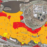 Gelände der Bonner Rheinauen 