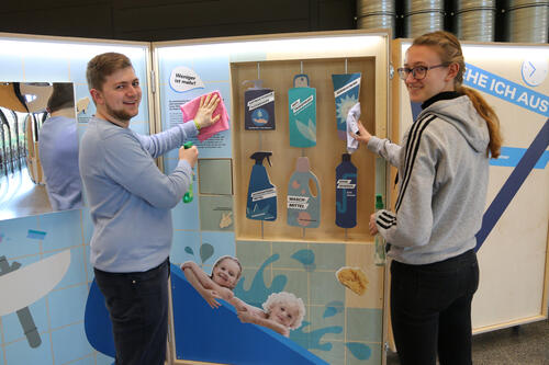 In der Ausstellung Planet Gesundheit © Deutsche Bundesstiftung Umwelt