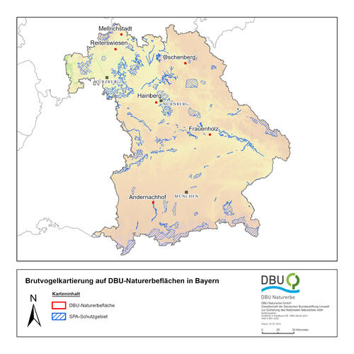 Brutvogelmonitorin Übersichtskarte Ba © DBU Naturerbe