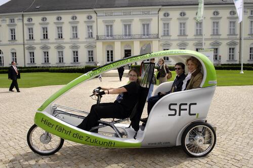 Velotaxi Brennstoffzelle auf der Woche der Umwelt 