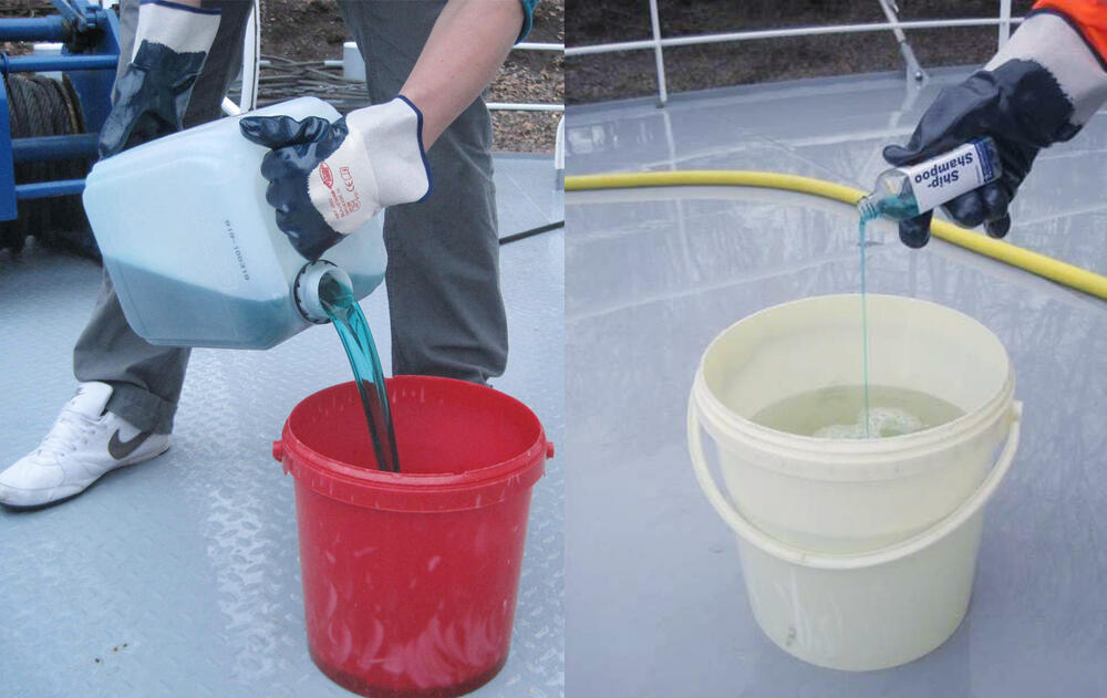 Verbrauch von Reinigungsmitteln 