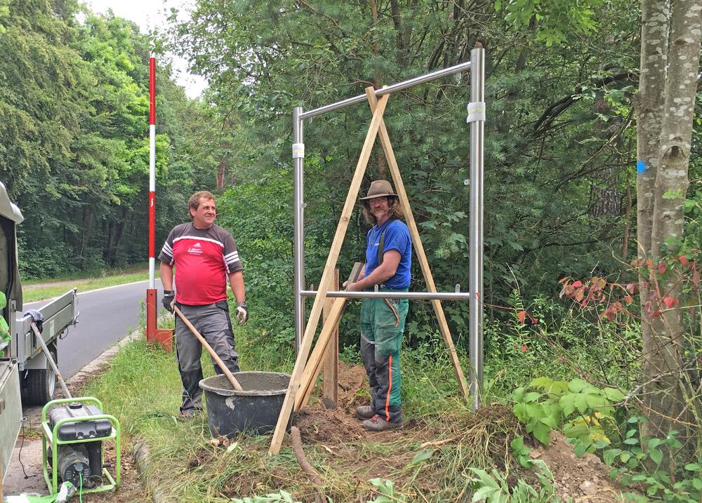 Infotafeln DBU-Naturerbefläche Reiterswiesen © Bundesforst
