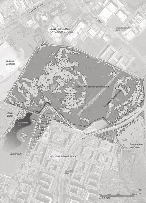 Übersichtskarte Projekt Grüner Boden Paunsdorf &copy; Martin Prominski