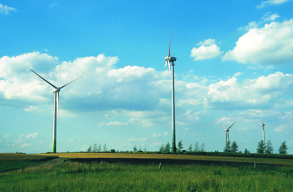 Windräder, Windenergieanlagen, Notfallinfosystem 