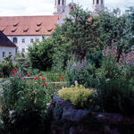 Herb garden in the monastery Benediktbeuern 