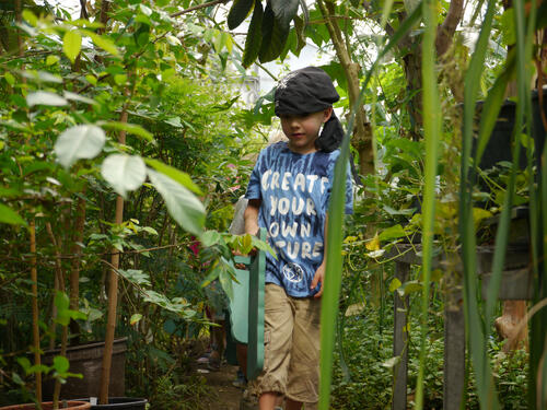 Kind im Botanischen Garten © Daniel Liepold