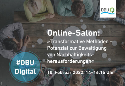 DBU-Online-Salon „Transformative Methoden - Potential zur Bewältigung von Nachhaltigkeitsherausforderungen“ © Deutsche Bundesstiftung Umwelt