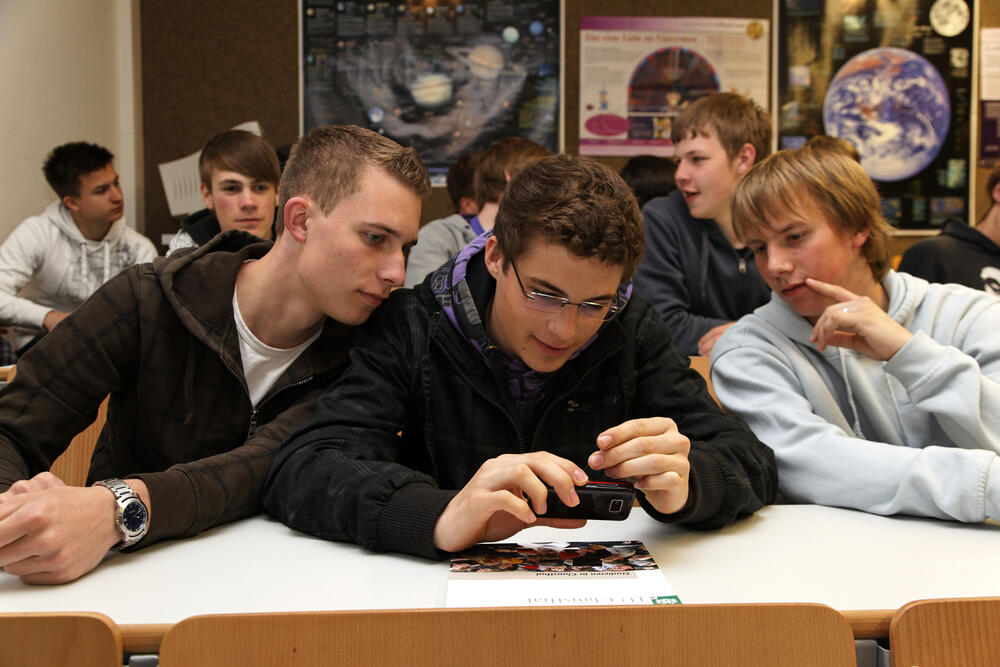 Thematik am Produkt eines Handys 