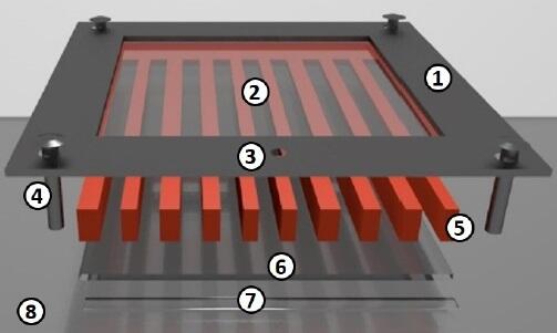 Kalkstein-Reparatur © Gruber, D.; Wolf, S.L.P.; Hoyt, A.-L.M.; Konsek, J.P.; Cölfen, H. A Micro-Comb Test System for In Situ Investigation of Infiltration and Crystallization Processes. Minerals 2017, 7, 187.