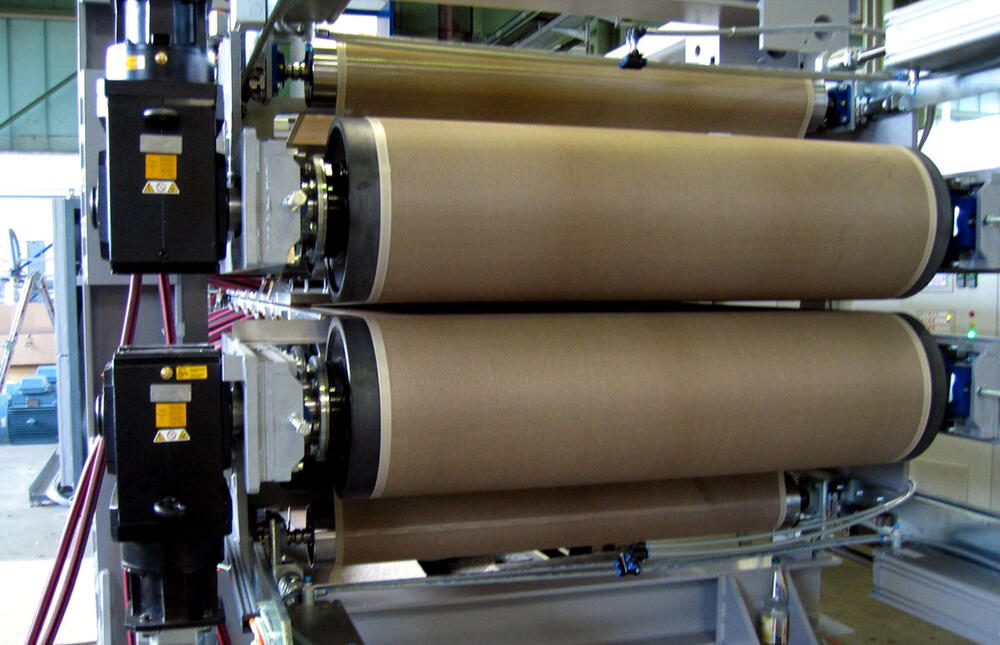 Anschmelzreaktor und Doppelbandpresse 