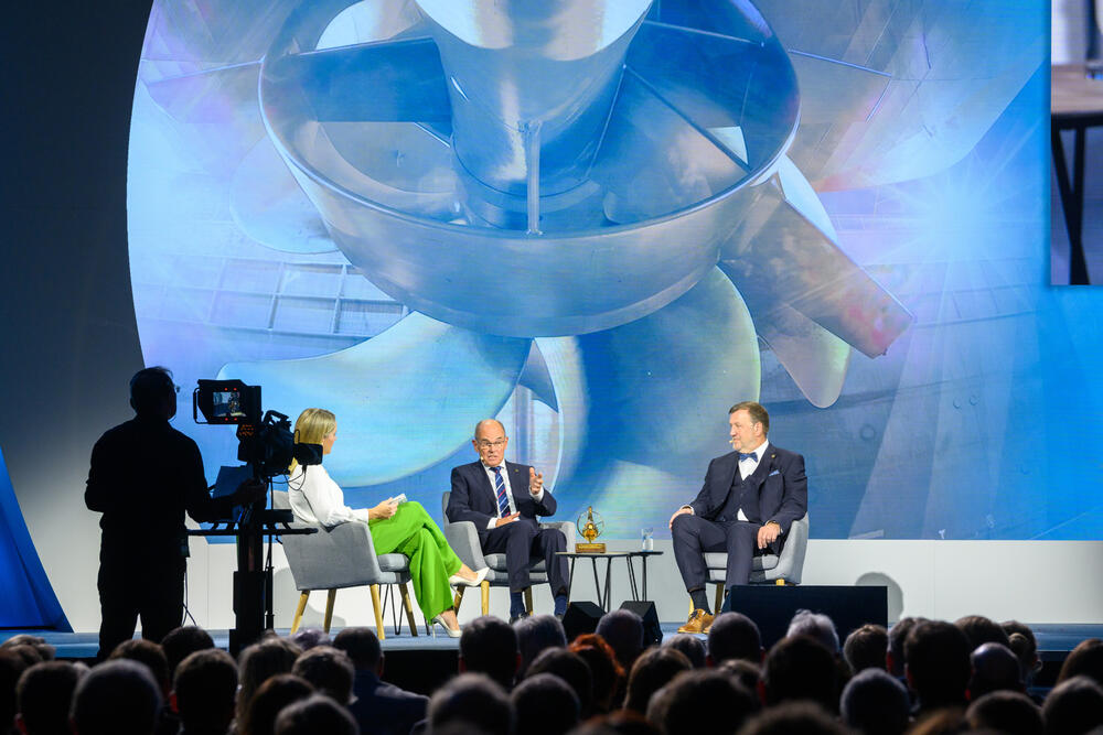 Becker Mewis Duct auf der Leinwand © Peter Himsel/DBU