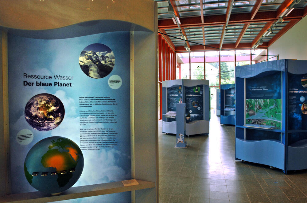 Überblick über die Ausstellung WasserWissen 